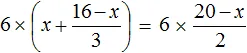 x plus 11 minus x na 3 ravno 20 minus na 2 step 2