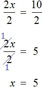 x ravno 10 na 2 ravno 5 alter method