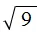 корень из 9 130px