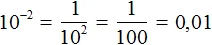 10 в -2