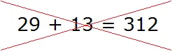 29 плюс 13 шаг 1