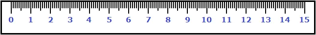линейка 15 см