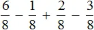 6 minus 1 plus 2 minus 3 na 8