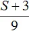 s plus 3 na 9