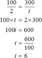 пропорция 100на2 как 300наt решение