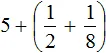 5 plus 1 na 2 plus 1 na 8