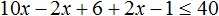 x minus x minus 3 na 5 plus 2x minus 1 na 10 less ravno 4 step 3