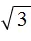 корень из 3