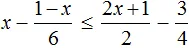 x minus 1-x na 6 m r 2x plus 1 na 2 step 1