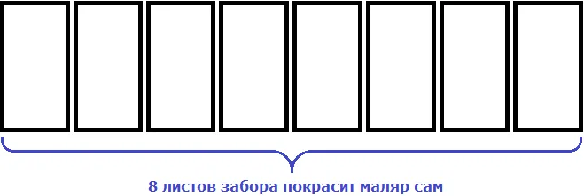 забор из восьми листов рисунок 2