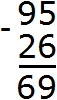 95 minus 26 step 3