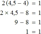 2x minus 8 ravno 1 check 1