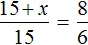 15 plus x na 15 na 8 na 6
