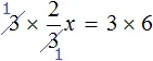 3 umn 2 na 3x ravno 3 na 6 step 2