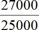 отношение 27000 к 25000