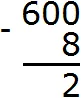 600 minus 8 step 3