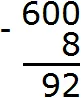 600 minus 8 step 4
